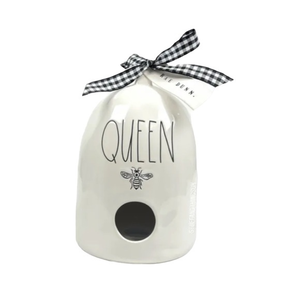 Rae Dunn 8” Hanging QUEEN Bee Beehive bird house